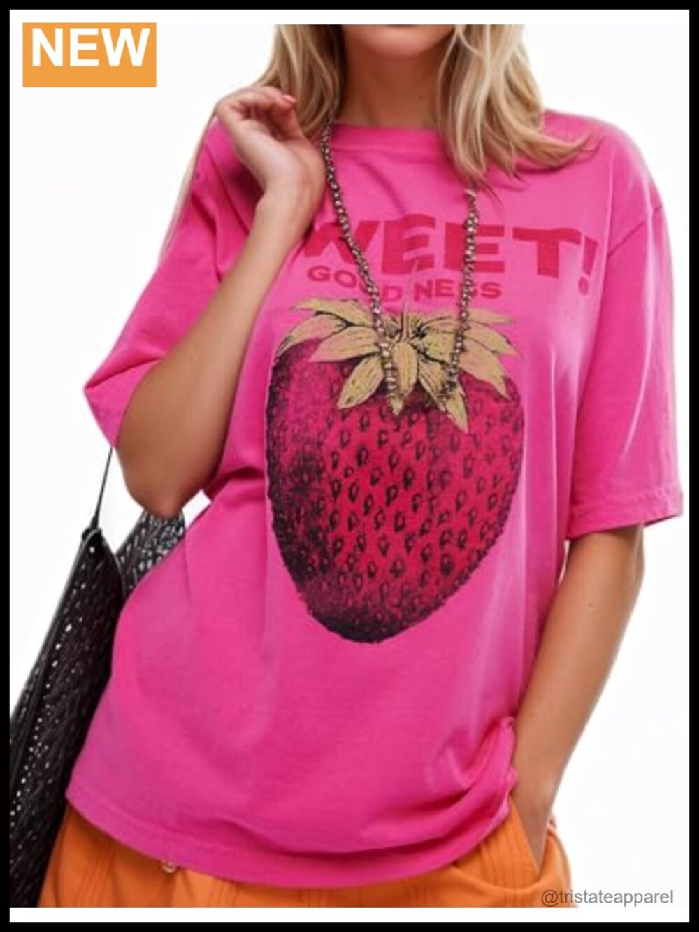 Women's 100% Cotton Oversized Floral Graphic T-Shirt Crew Neck